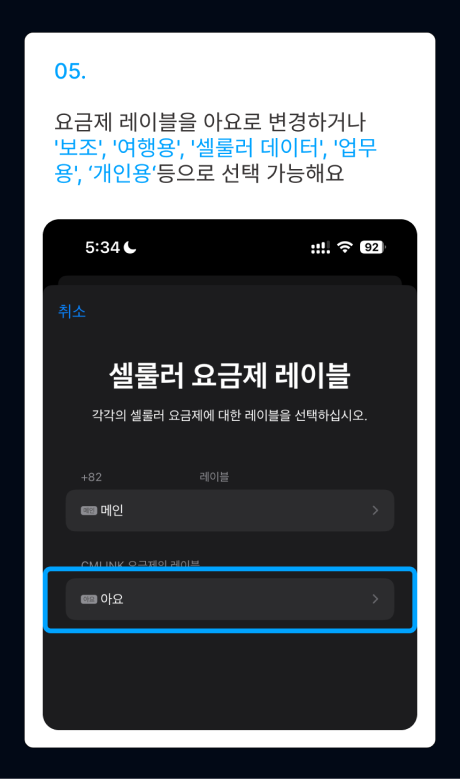 eSIM 설치 가이드